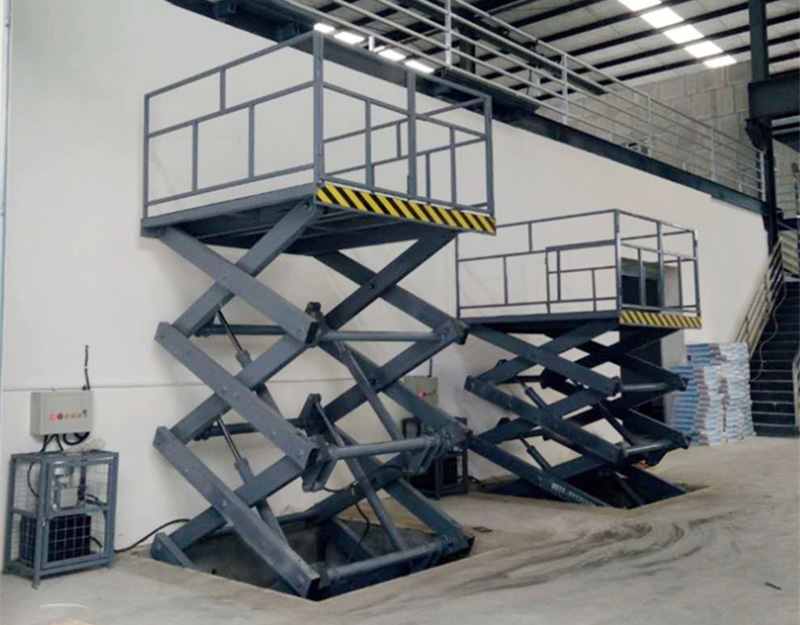 Electric stationary scissor lift
